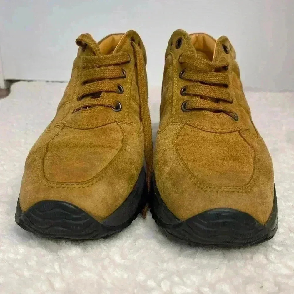 HOGAN INTERACTIVE WOMEN'S‎ CAMEL SUEDE TRAINERS Size 6.5 - Picture 2 of 12